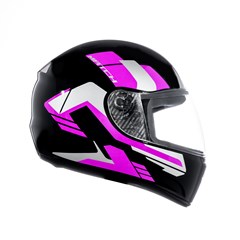 CAPACETE FLY F-9 HG MATCH 58 PTO/ROXO