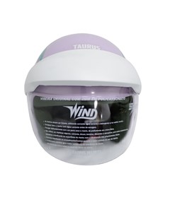 CAPACETE WIND VISOR FEMME II 56 LILAS/VERDE