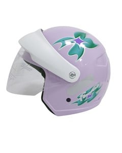 CAPACETE WIND VISOR FEMME II 56 LILAS/VERDE