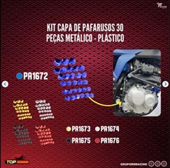 CAPA P/ PARAFUSOS AZUL METALICO (KIT) RR