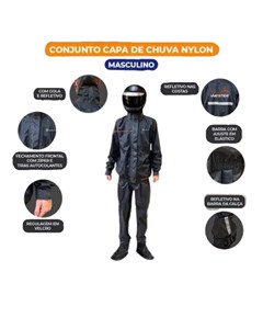 CAPACETE CHUVA FORTWEST NYLON COMB C/CAPACETEU(EX