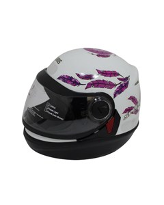 CAPACETE SAN MARINO AUT SPEED FLY 58 BCO/ROSA