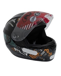 CAPACETE FLY F-9 HG MOTOR 60 PTO/LARANJA