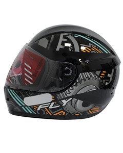 CAPACETE FLY F-9 HG MOTOR 60 PTO/LARANJA