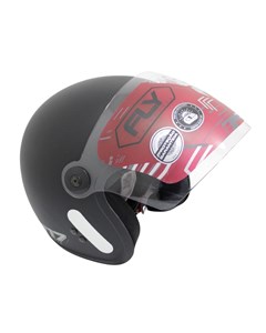 CAPACETE FLY F-17 HG CLASSIC 58 PTO F /CINZA