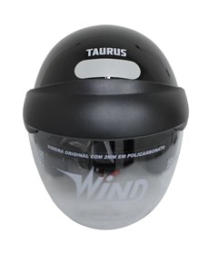CAPACETE WIND V3 VISOR TECNO 58 PRETO/VERMELH
