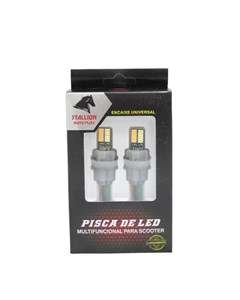 CHICOTE UNIV PISCA LED BRANC/AMAR C/LAMP