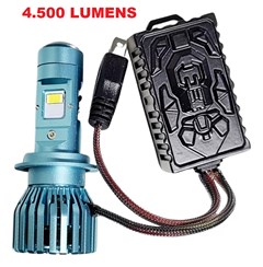 LAMPADA FAROL LED H4 LED FOCO DUPLO STAL