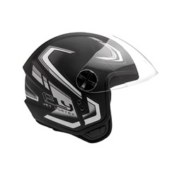 CAPACETE FLY JET HG VORTEX 58 PTF/PRA