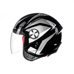 CAPACETE FLY JET HG FREEDOM 62 PTO/GRAFITE