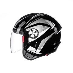 CAPACETE FLY JET HG FREEDOM 58 PTO/GRAFITE