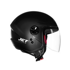 CAPACETE FLY JET HG CLASSIC 60 PRETO FOSCO