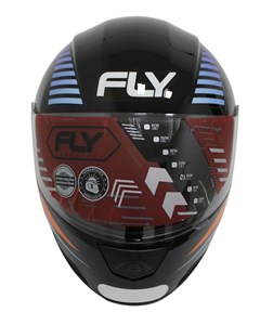CAPACETE FLY F-9 HG DELTA 60 PTO/LARANJA