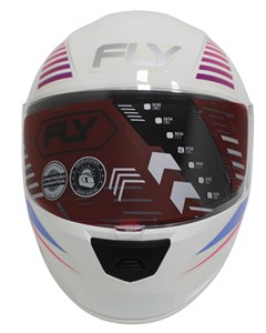 CAPACETE FLY F-9 HG DELTA 58 BRANCO/ROSA