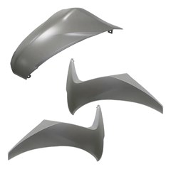 BICO FRONTAL COMPL D/E BIZ125 EX24 PRATA