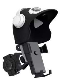 SUPORTE P/ CELULAR MOD CAPACETE PRETO