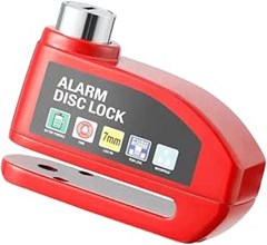 TRAVA DE DISCO C/ALARME KGA VERMELHO