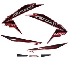 JG FAIXA NXR150 BROS 2010 MIX ESD VERME