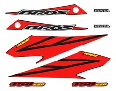 JG FAIXA NXR150 BROS 2008 ESD PRETA