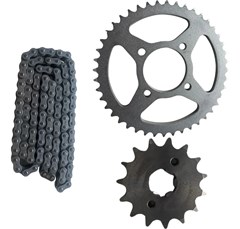 KIT TRANSMISSAO HAOJUE DR160 UNIK C/RETE
