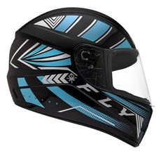 CAPACETE FLY F-9 HG NOMADE 60 PRETO/CIANO