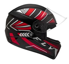 CAPACETE FLY F-9 HG NOMADE 60 PRETO/VERMELHO