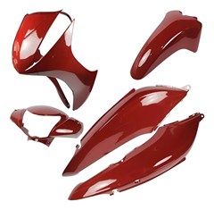 KIT PLASTICO BIZ110 2017 VERM GUARAU 4PC