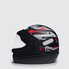 CAPACETE SAN MARINO AUT 56 PRETO FOSCO