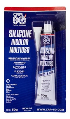 COLA SILICONE 50G TRANSPARENTE CAR 80